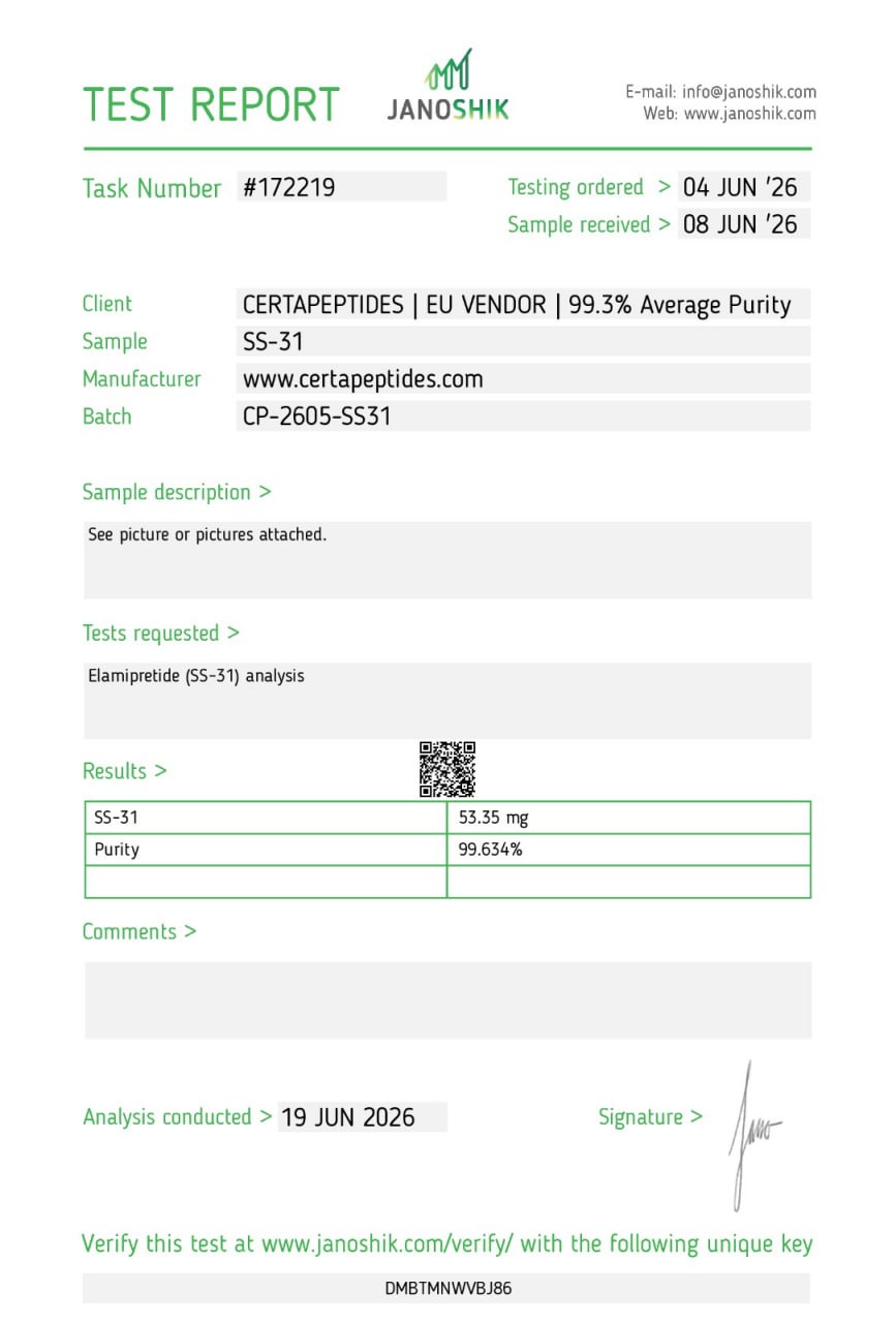 CoA Certificate